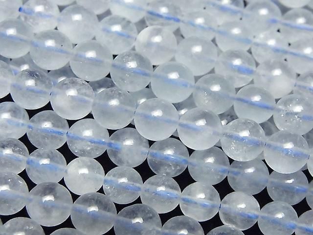 海水藍寶 AA++ 圓珠 6mm 半串或 1 串珠子 (約 15 英寸/37 公分)