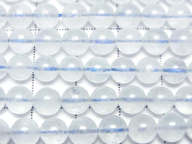 海水藍寶 AA++ 圓珠 6mm 半串或 1 串珠子 (約 15 英寸/37 公分)