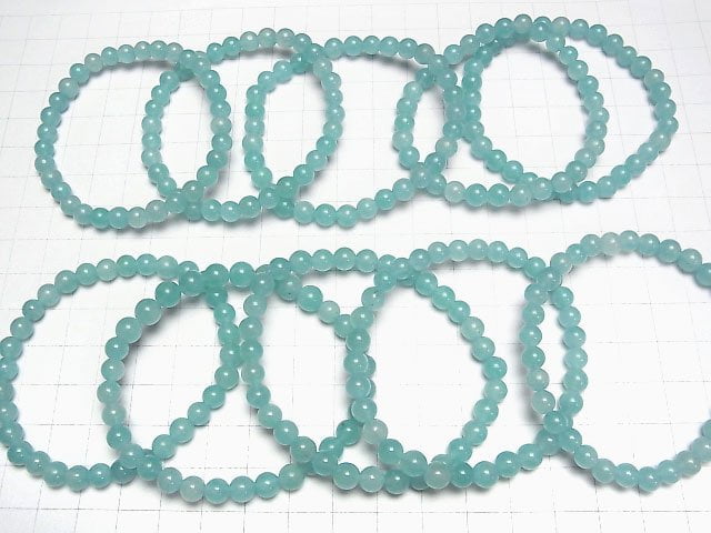 Amazonit-Silikat AA rund 6mm Armband
