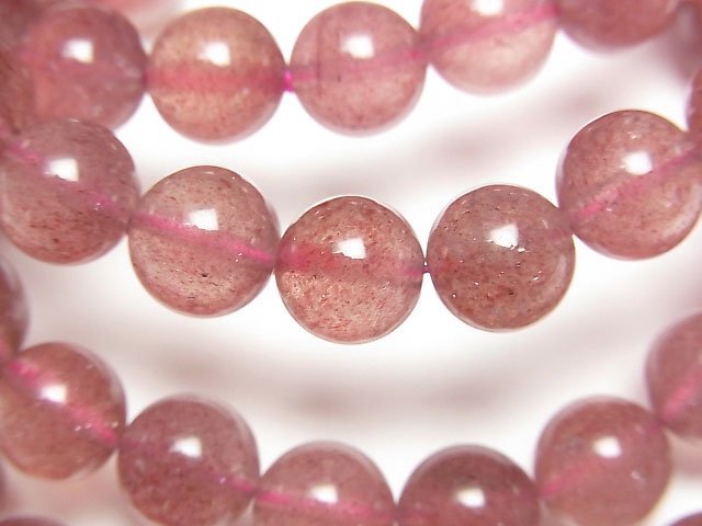 粉紅色綠簾石 AAA 圓珠 8.5mm 手鍊