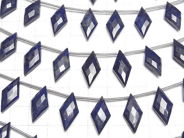 Lapislazuli AA++ Diamantform 20x10mm 1Strang Perlen (8Stk.)