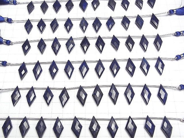 Lapislazuli AA++ Diamantform 20x10mm 1Strang Perlen (8Stk.)