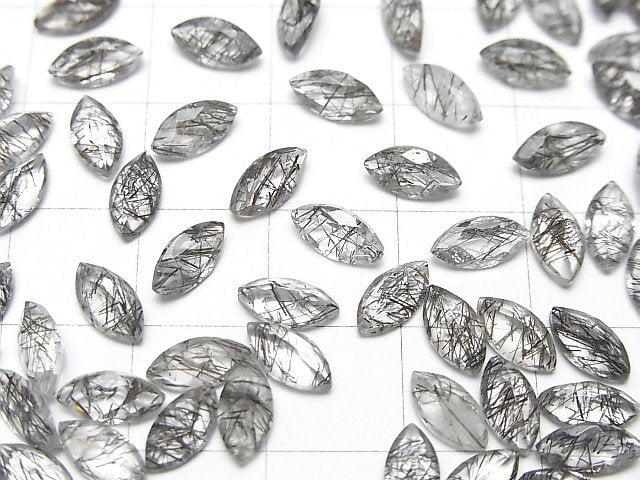 Hohe Qualität Turmalin-Quarz AAA Lose Stein Marquise Facettiert 8x4mm 5 Stück