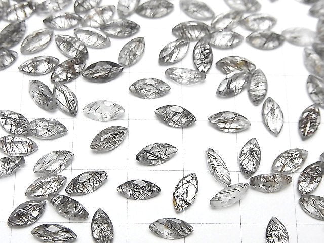 Hohe Qualität Turmalin-Quarz AAA Lose Stein Marquise Facettiert 8x4mm 5 Stück