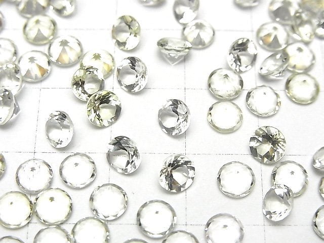 Hochwertiger Heliodor AAA- Lose Stein Rund Facettiert 5x5mm 3 Stück