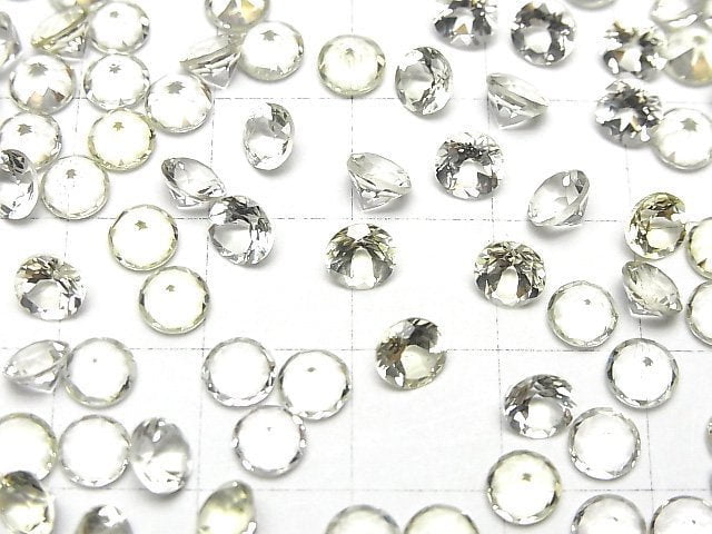Hochwertiger Heliodor AAA- Lose Stein Rund Facettiert 5x5mm 3 Stück