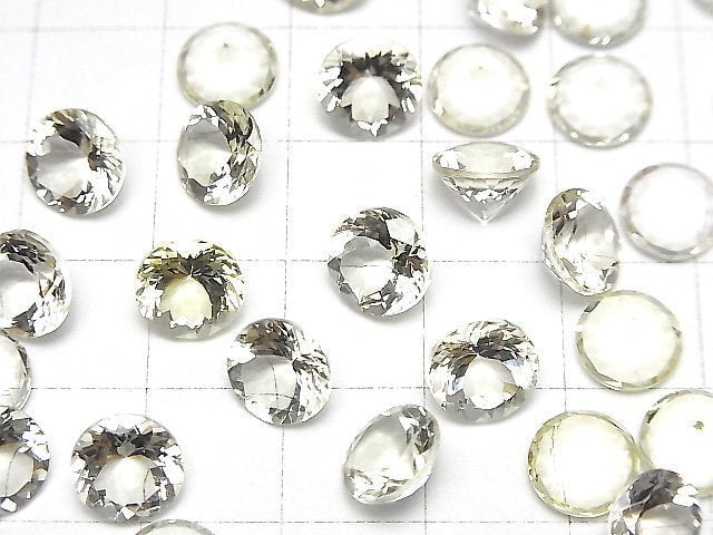 Hochwertiger Heliodor AAA- Lose Stein Rund Facettiert 8x8mm 1 Stück