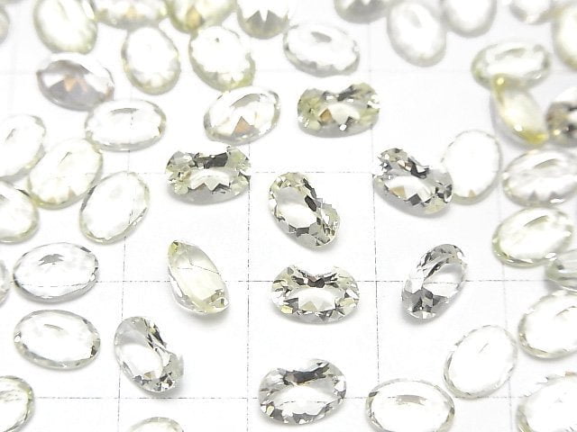 Hochwertiger Heliodor AAA- Lose Stein Oval Facettiert 7x5mm 2 Stück