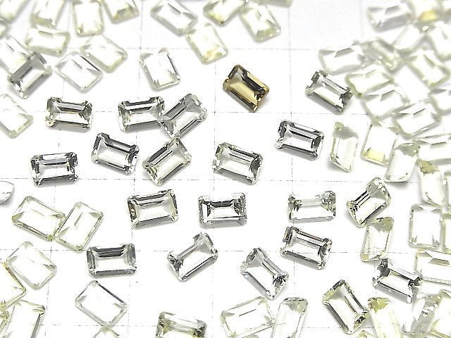 Hochwertiger Heliodor AAA- Lose Stein Rechteck Facettiert 6x4mm 2 Stück