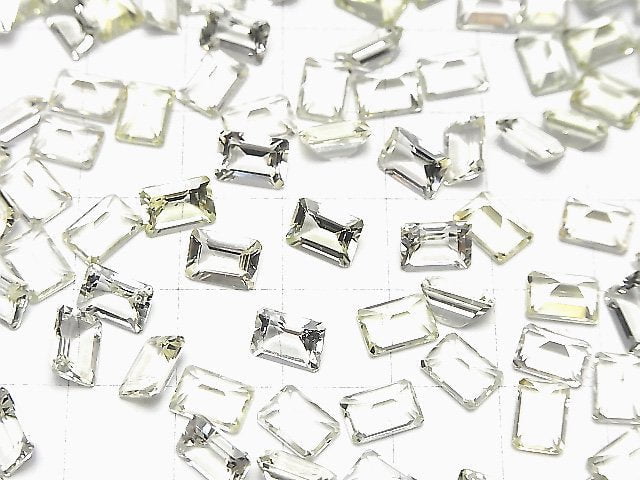 Hochwertiger Heliodor AAA- Lose Stein Rechteck Facettiert 7x5mm 2 Stück