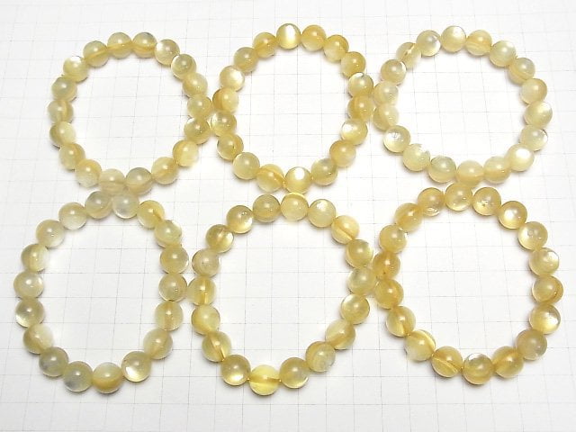 Goldene Mica AAA- Rund 11mm Armband