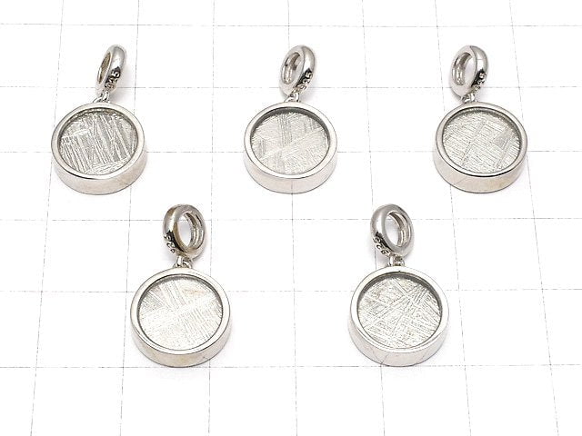Meteoriten (Muonionalusta) Münzanhänger 12mm Silber925