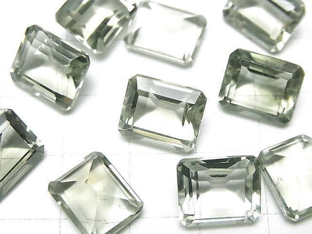 高品質綠紫水晶 AAA 裸石 矩形刻面 12x10mm 1顆