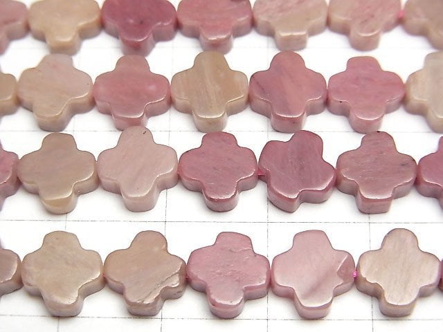 Siliceous Schist AA+ Flower motif 8x8x3mm 1strand beads (aprx.15inch/36cm)