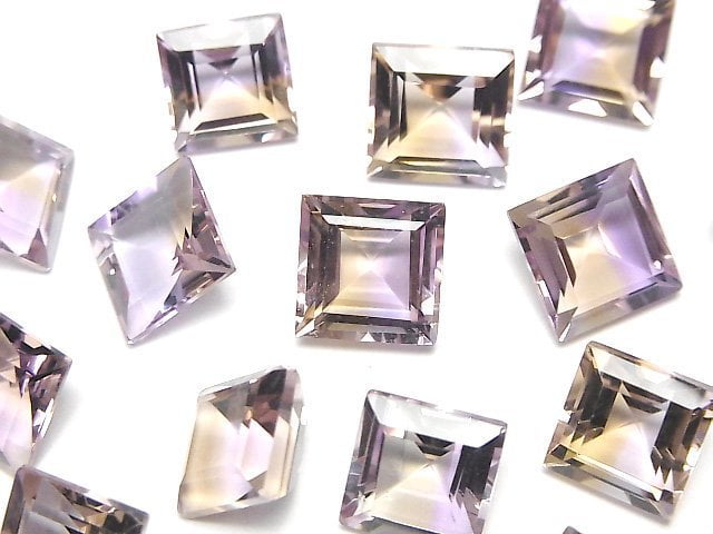 High Quality Ametrine AAA Loose stone Square Faceted 10x10mm 1pc