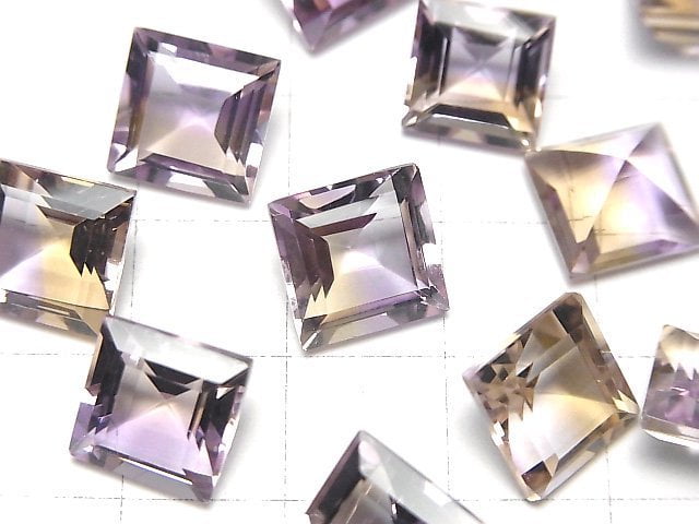 High Quality Ametrine AAA Loose stone Square Faceted 10x10mm 1pc