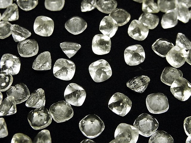 Hochwertiges Libysches Wüstenglas AAA Lose Stein Quadrat Facettiert 6x6mm 1Stück