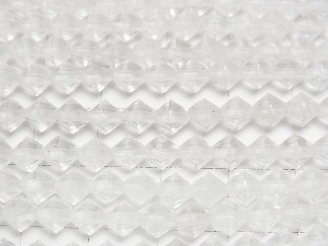 高品質!水晶 AA++ 算盤珠 5x5x5mm 1串 (約15英吋/37公分)