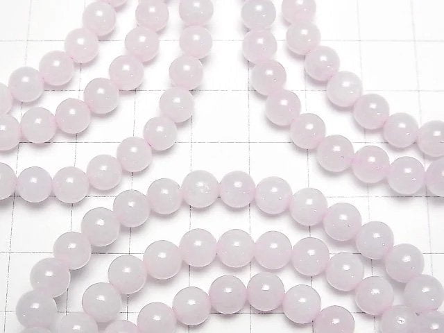 Lavendel Jadeit AAA- Rund 6mm Armband