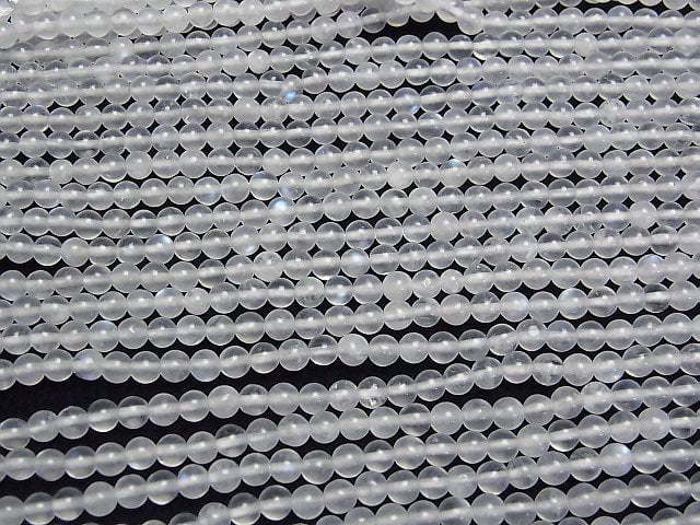 Königsblauer Mondstein AA+ Rund 3.5mm 1strang Perlen (ca. 15 Zoll/37 cm)