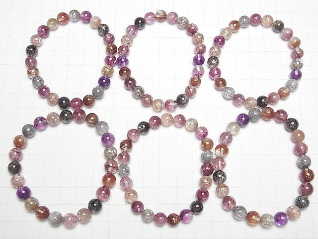 Bunt gesprengter Kristall Rund 8mm-9mm Armband