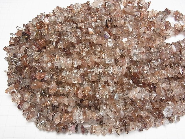 Kupferrutilierter Quarz AA++ Chips (Kleine Nugget) 1strang Perlen (ca. 30 Zoll/76 cm)
