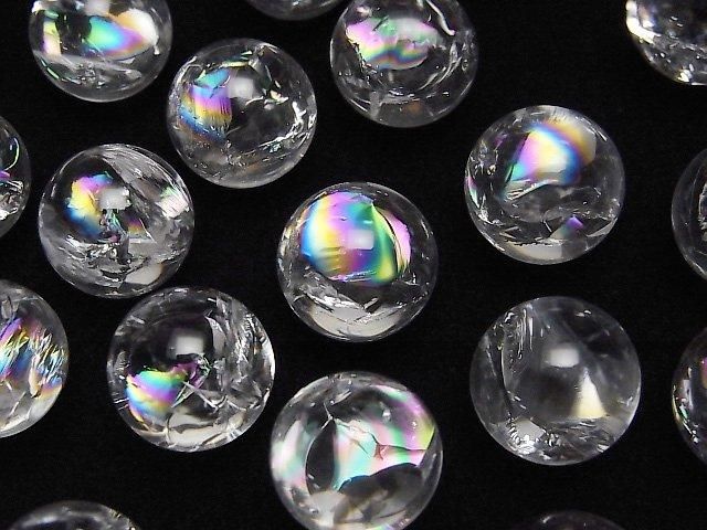 Iris Quartz (Rainbow Quartz) AAA- Sphere Round 12mm 2pcs
