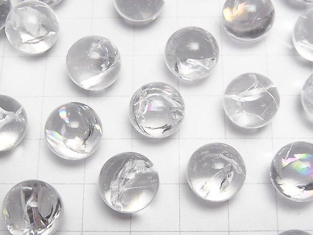 Iris Quartz (Rainbow Quartz) AAA- Sphere Round 12mm 2pcs