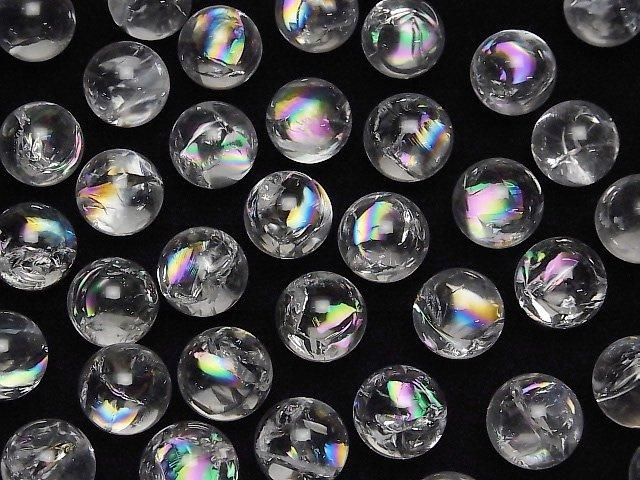 Iris Quartz (Rainbow Quartz) AAA- Sphere Round 12mm 2pcs
