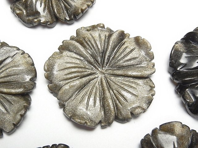 金曜石 AAA 雕花 40mm 1個