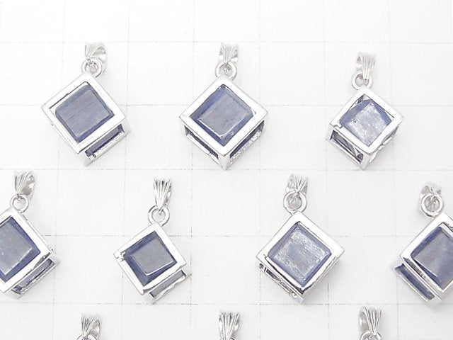 Kyanit AA++ Würfelanhänger Silber925 1Stk