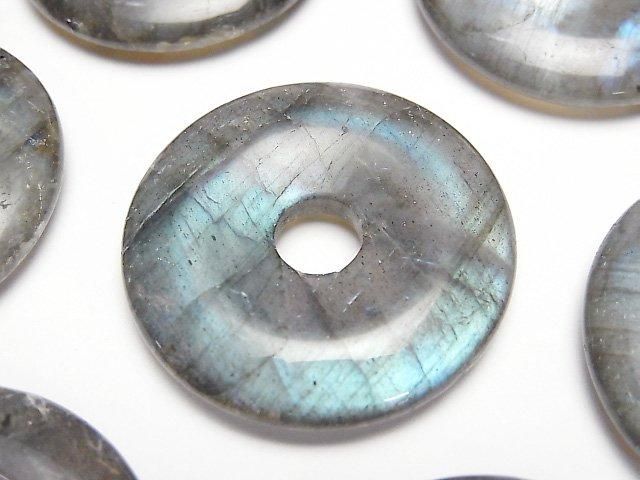 拉長石 AA+ 硬幣(甜甜圈形)30x30mm 1個