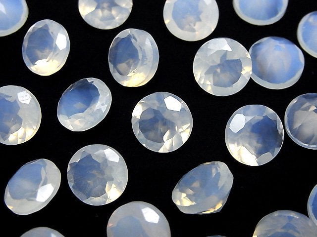 High Quality Moonlight Quartz AAA Round Faceted 10x10mm 1pc