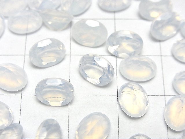 High Quality Moonlight Quartz AAA Oval Faceted 8x6mm 2pcs