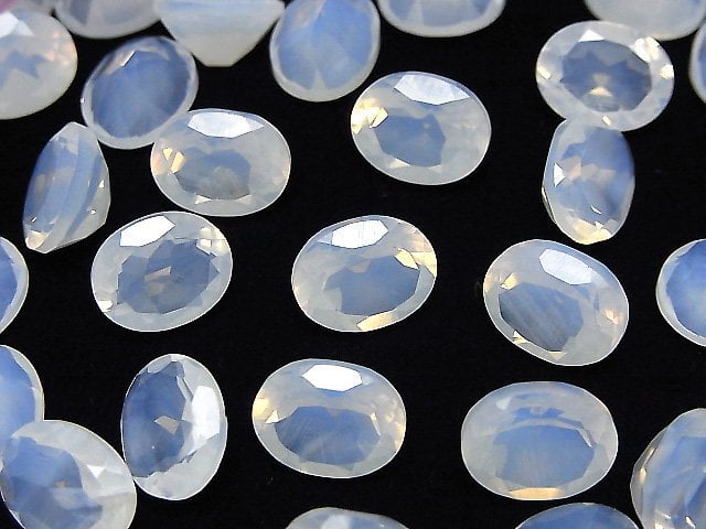 High Quality Moonlight Quartz AAA Oval Faceted 10x8mm 1pc