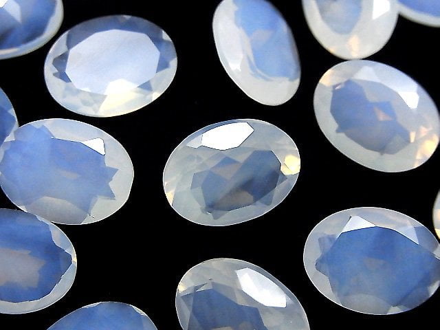 High Quality Moonlight Quartz AAA Oval Faceted 16x12mm 1pc
