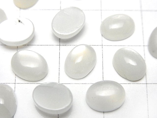 白月光石 AAA 橢圓蛋面 9x7公釐 5顆