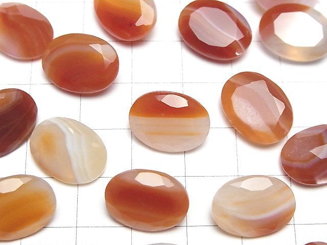Gemischte Karneol Lose Steine Oval Facettiert 16x12mm 2Stück
