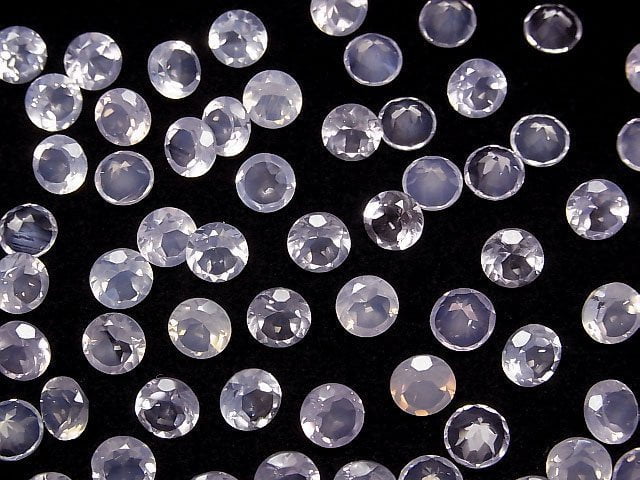 Hochwertiger Scorolit AAA Lose Stein Rund facettiert 6x6mm 3 Stück