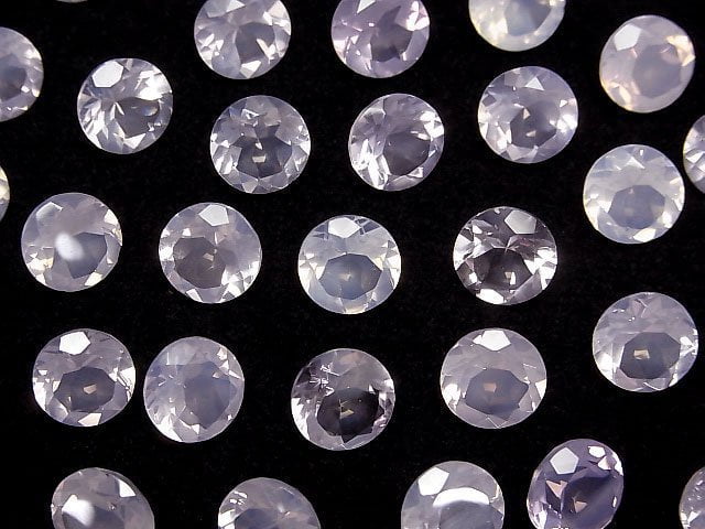 Hochwertiger Scorolit AAA Lose Stein Rund facettiert 8x8mm 2 Stück