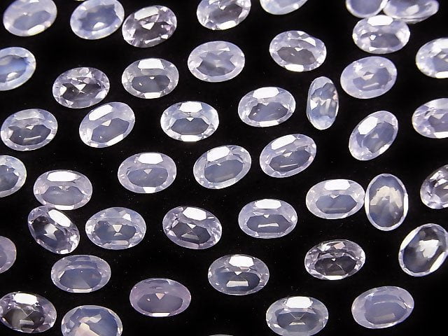 Hochwertiger Scorolit AAA lose Stein oval facettiert 7x5mm 2Stücke