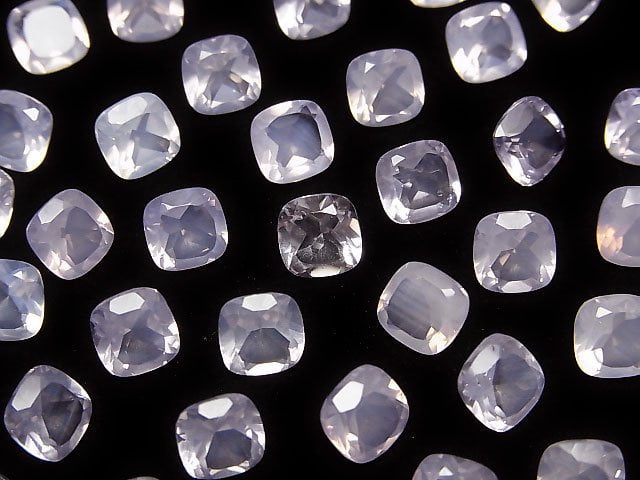 Hochwertiger Scorolit AAA lose Stein quadratisch facettiert 6x6mm 2Stücke