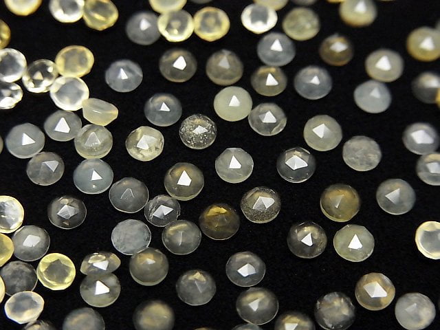 Yellow Opal AA++ Round Rose Cut 3x3mm 5pcs
