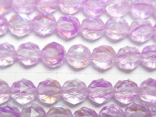 High Quality! Purple Luna Flash Star Faceted Round 6mm 1strand beads (aprx.15inch/36cm)
