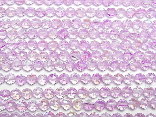 Hochwertig! Lila Luna Flash Star facettierte runde 6mm 1 Strang Perlen (ca. 15 Zoll/36 cm)