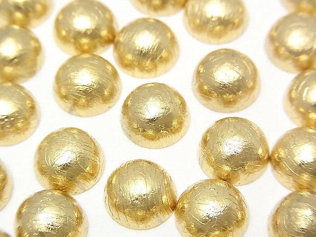 隕石(阿爾泰隕石)圓形凸圓面 10x10mm 黃金 1個