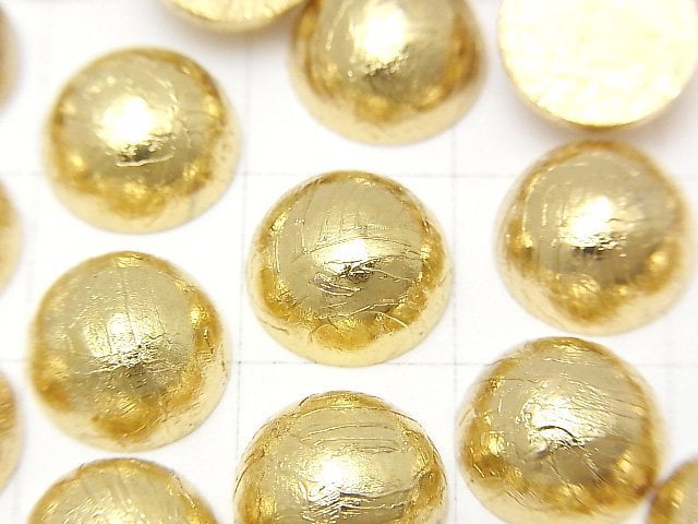 隕石(阿爾泰隕石)圓形凸圓面 10x10mm 黃金 1個