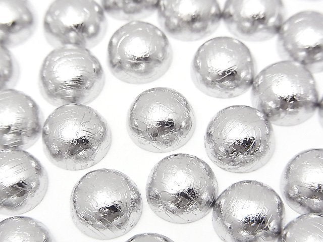 隕石(阿勒泰隕石)圓形蛋面 10x10mm 銀 1顆