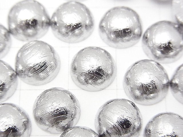 隕石(阿勒泰隕石)圓形蛋面 10x10mm 銀 1顆