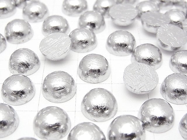 Meteoriten (Altai-Meteoriten) Runde Cabochon 10x10mm Silber 1Stück